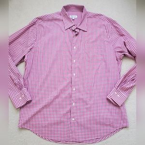 Peter Millar Men's Summer Comfort Button-down Nyon/Spandex Plaid Shirt szXL